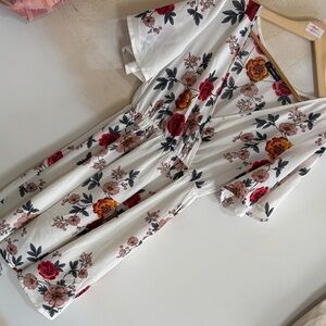 Floral White Dress
